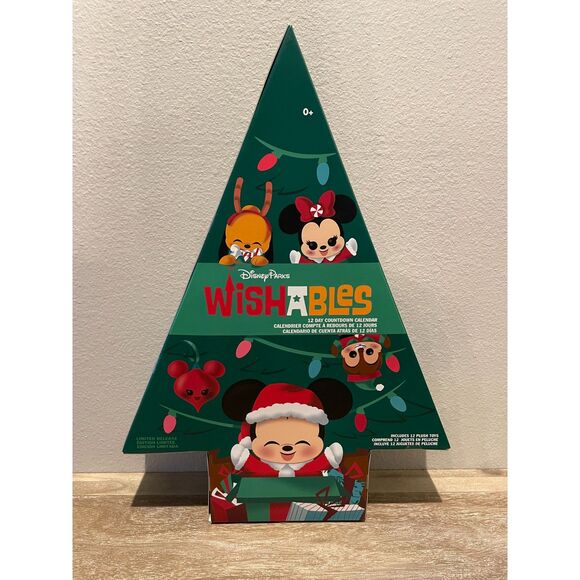 Disney Parks Wishables Plush 12 Day Christmas Countdown Advent Calendar Sealed - Picture 1 of 2